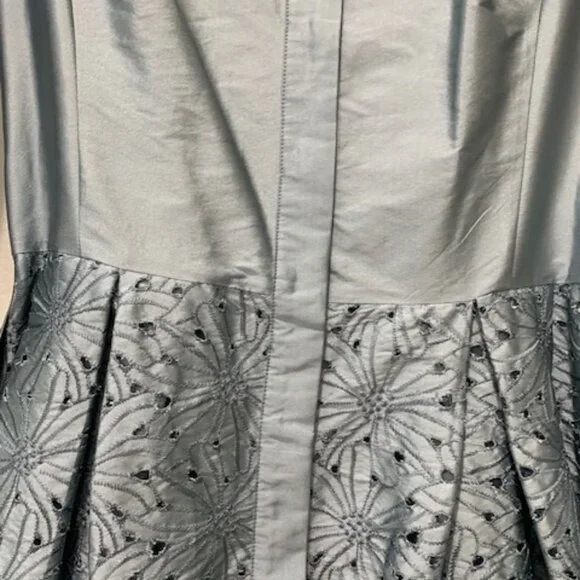 Rickie Freeman for Teri Jon Size 8 Dusty Blue Cocktail Dress - Picture 11 of 14